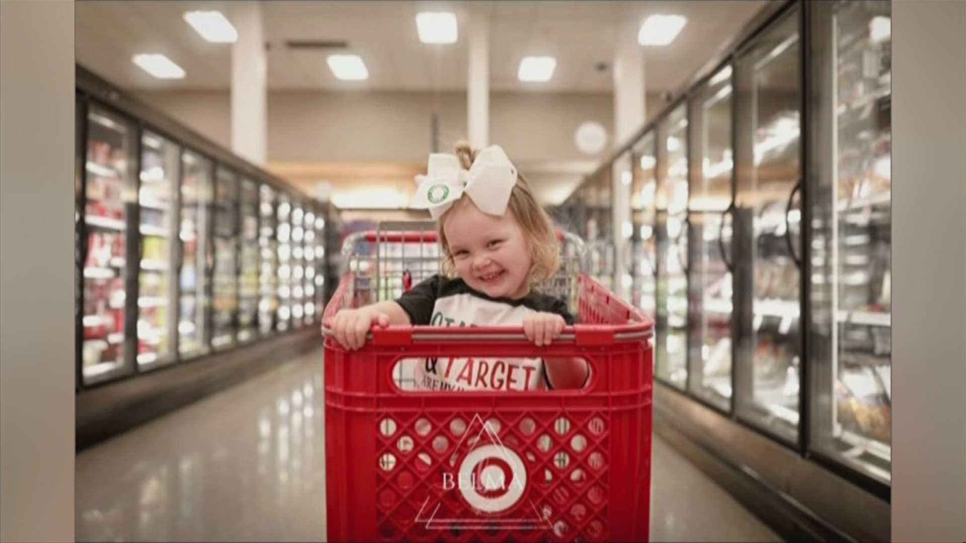 Little girl loves Target and Starbucks