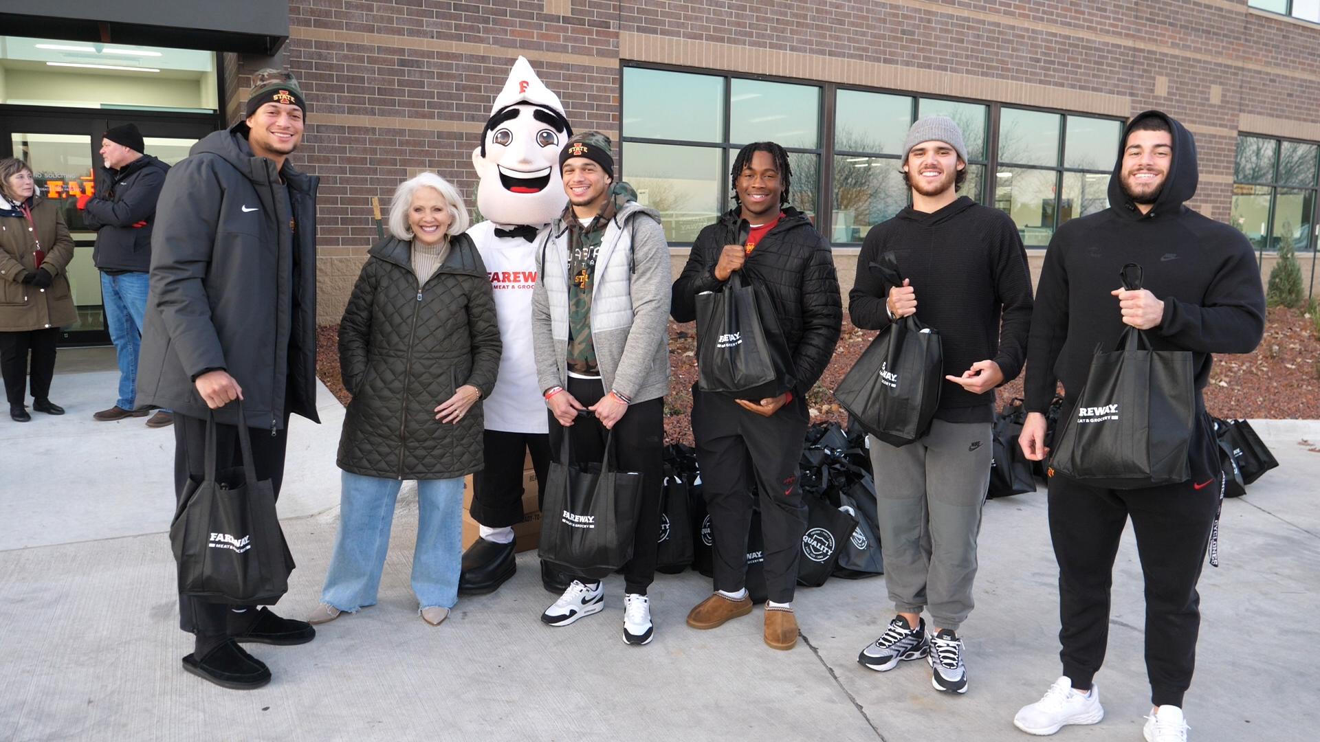 Becht was able to secure 175 turkeys with help from the We Will Collective, Fareway, Johnston Partnership and the Food Bank of Iowa.