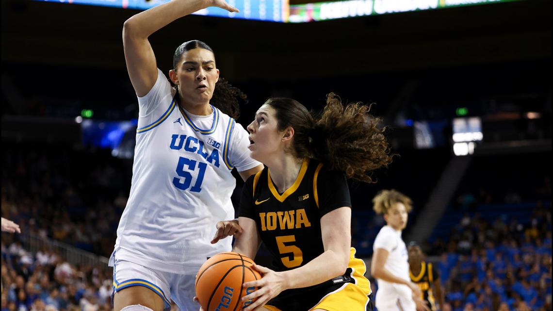 No. 9 Iowa's Ava Heiden named AP women's basketball player of the week