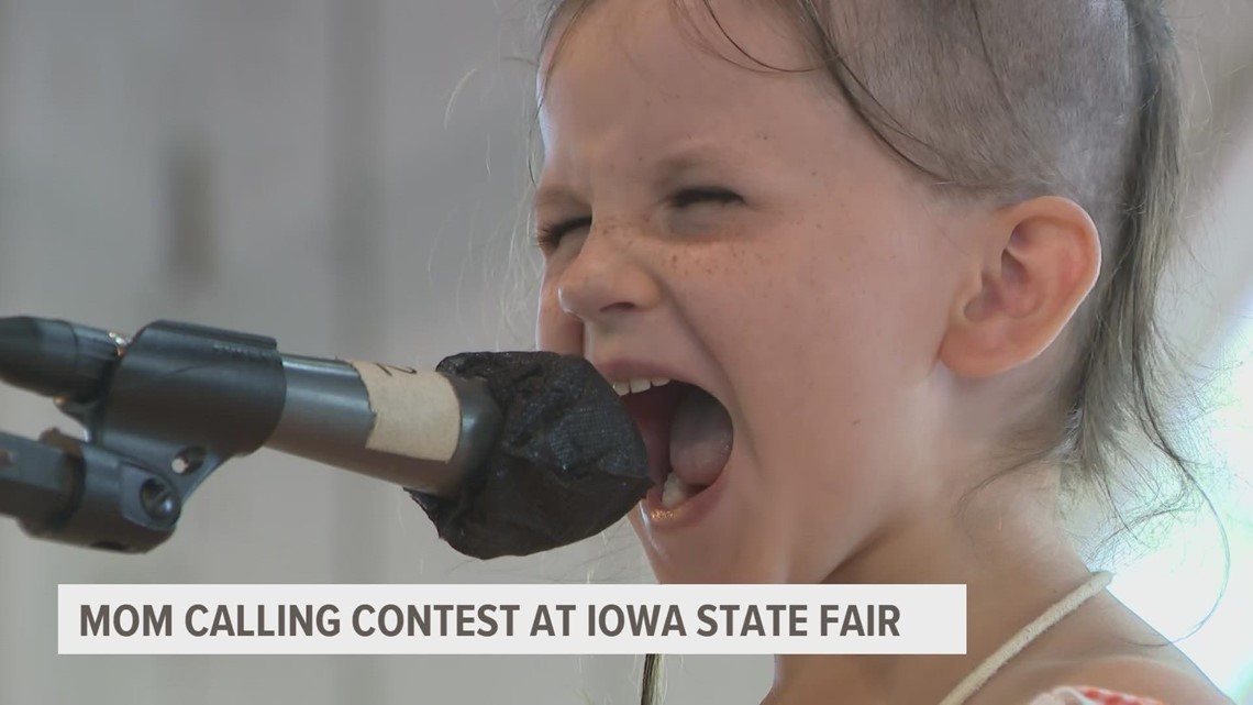 Kids get loud at Iowa State Fair's mom-calling contest