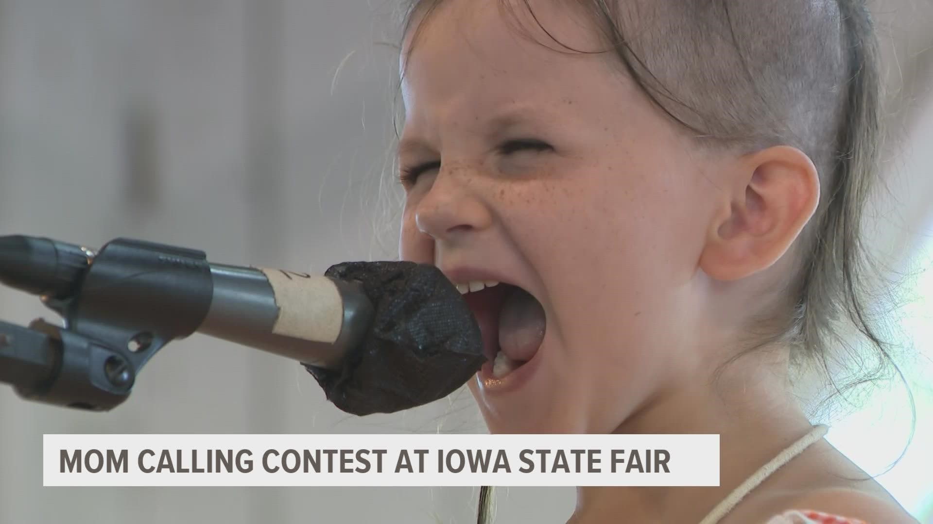The mom-calling contest took place this morning at pioneer hall, where kids of all ages took the stage to call for their moms. The winner? 9-year-old Zoe Delancey.