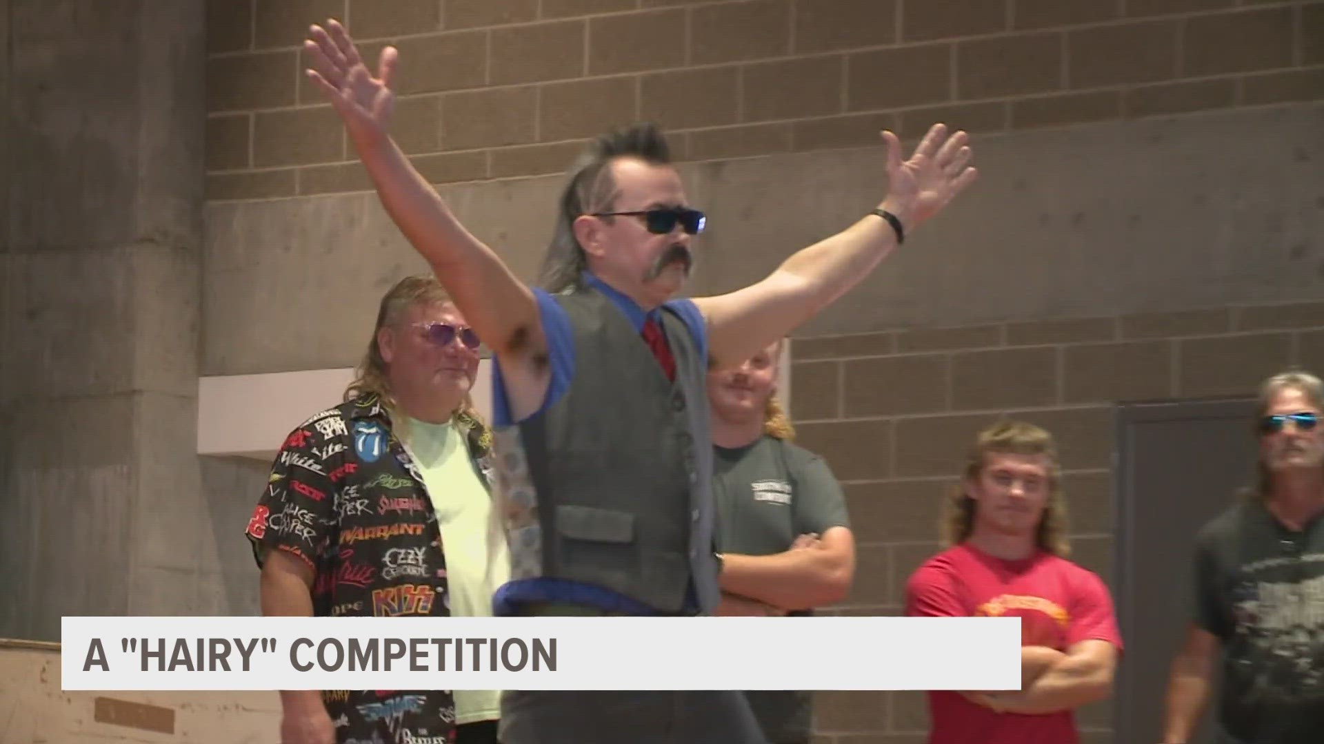 Kids and adults alike participated in mullet and mohawk competitions at the Iowa State Fair.