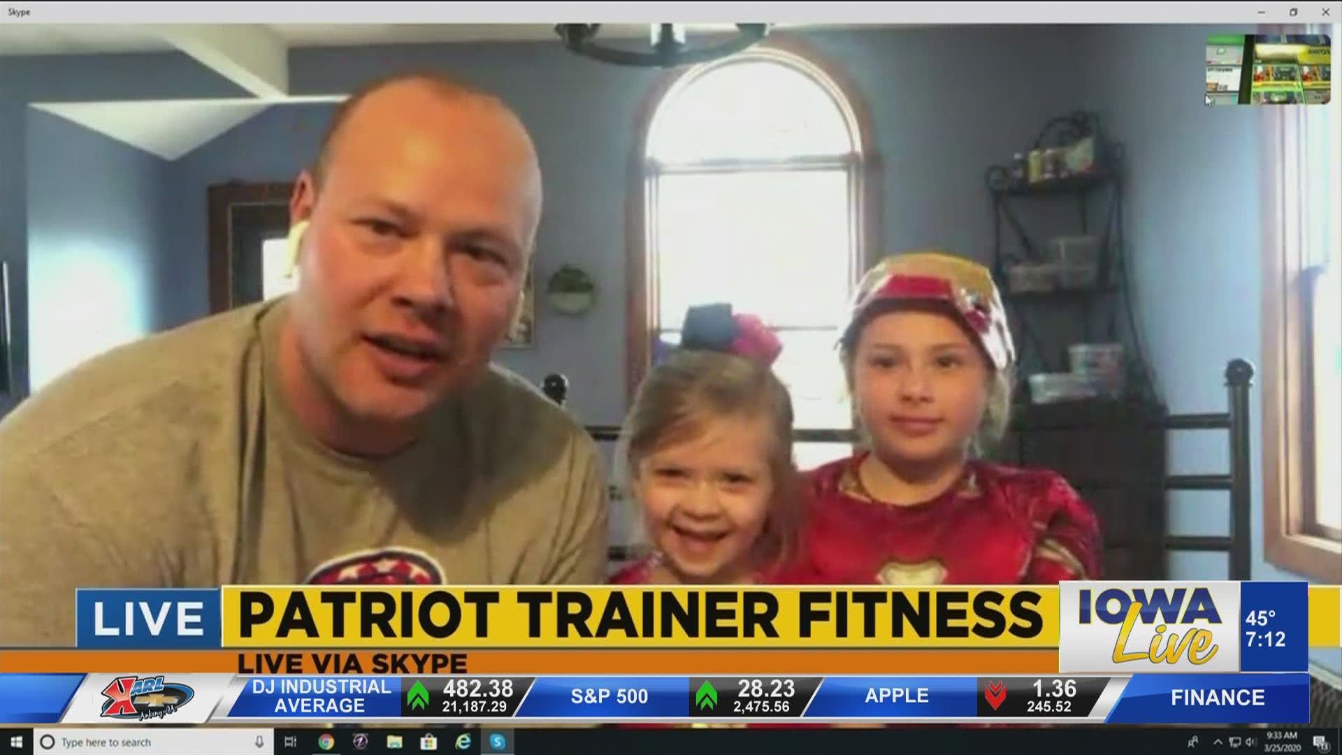 Patriot Trainer Fitness shows us a superhero theme workout for kids to do at home