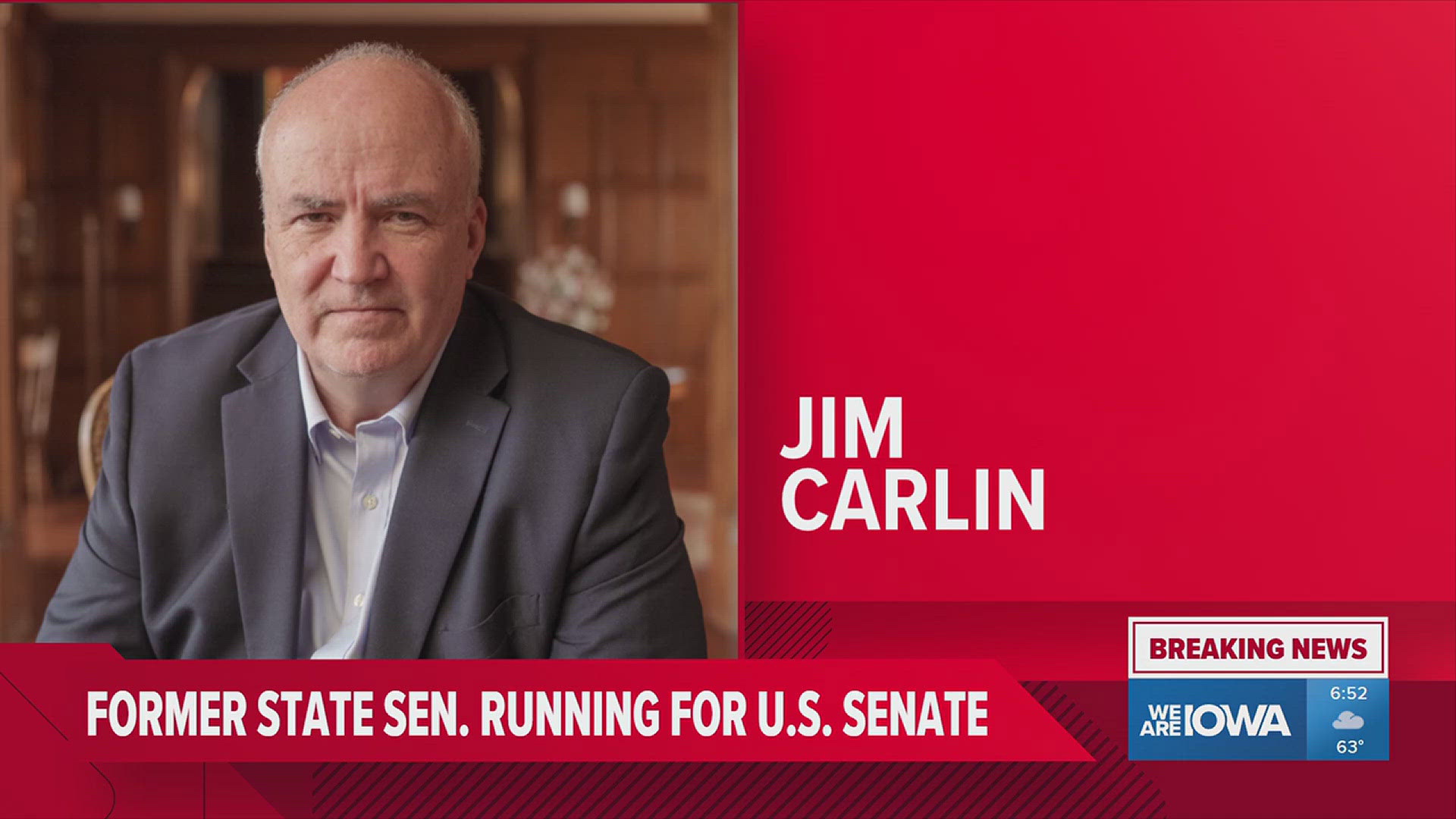 "Joni has joined The Swamp," Carlin said in a press release announcing his candidacy.