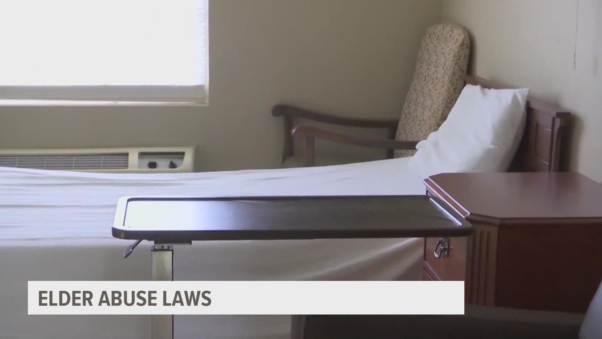 Multiple groups are working together to help change elder abuse laws to protect older Iowans.