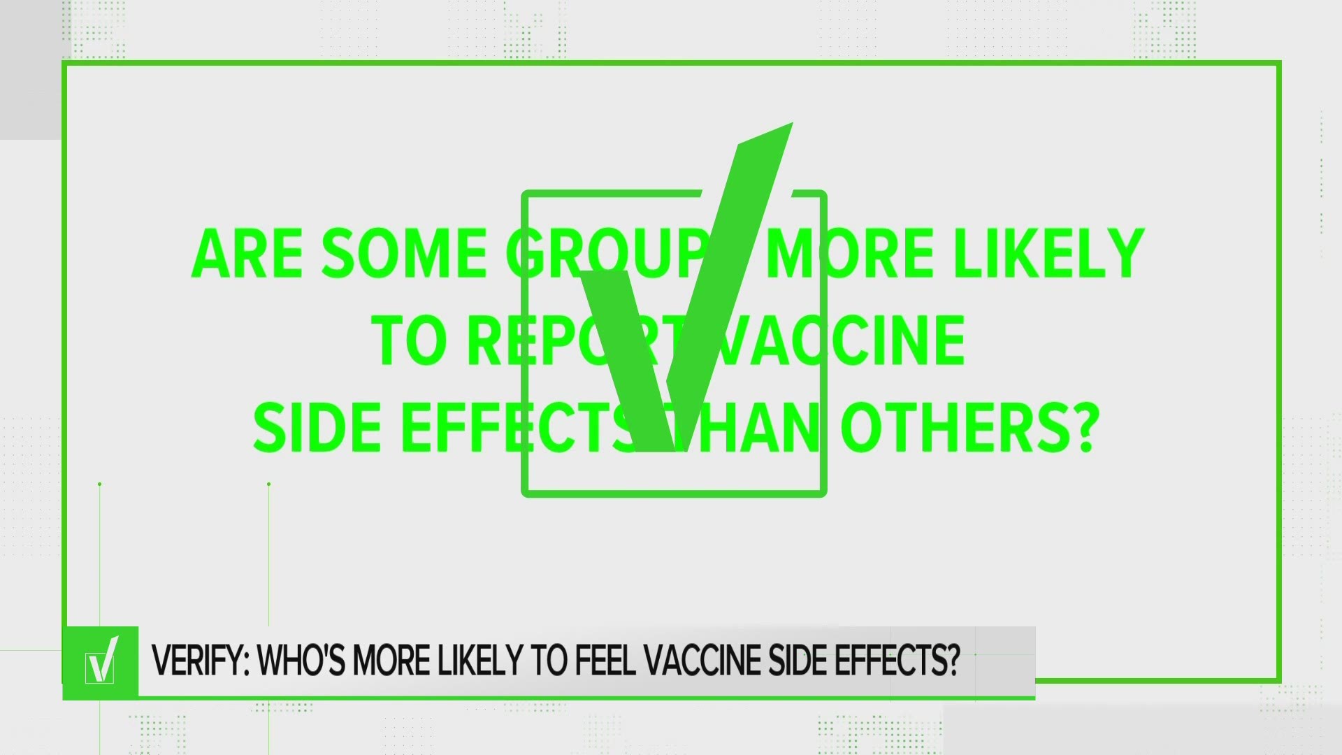 Some people experience side effects from the COVID-19 vaccine, while others don't. Are there specific groups more likely to report feeling them?