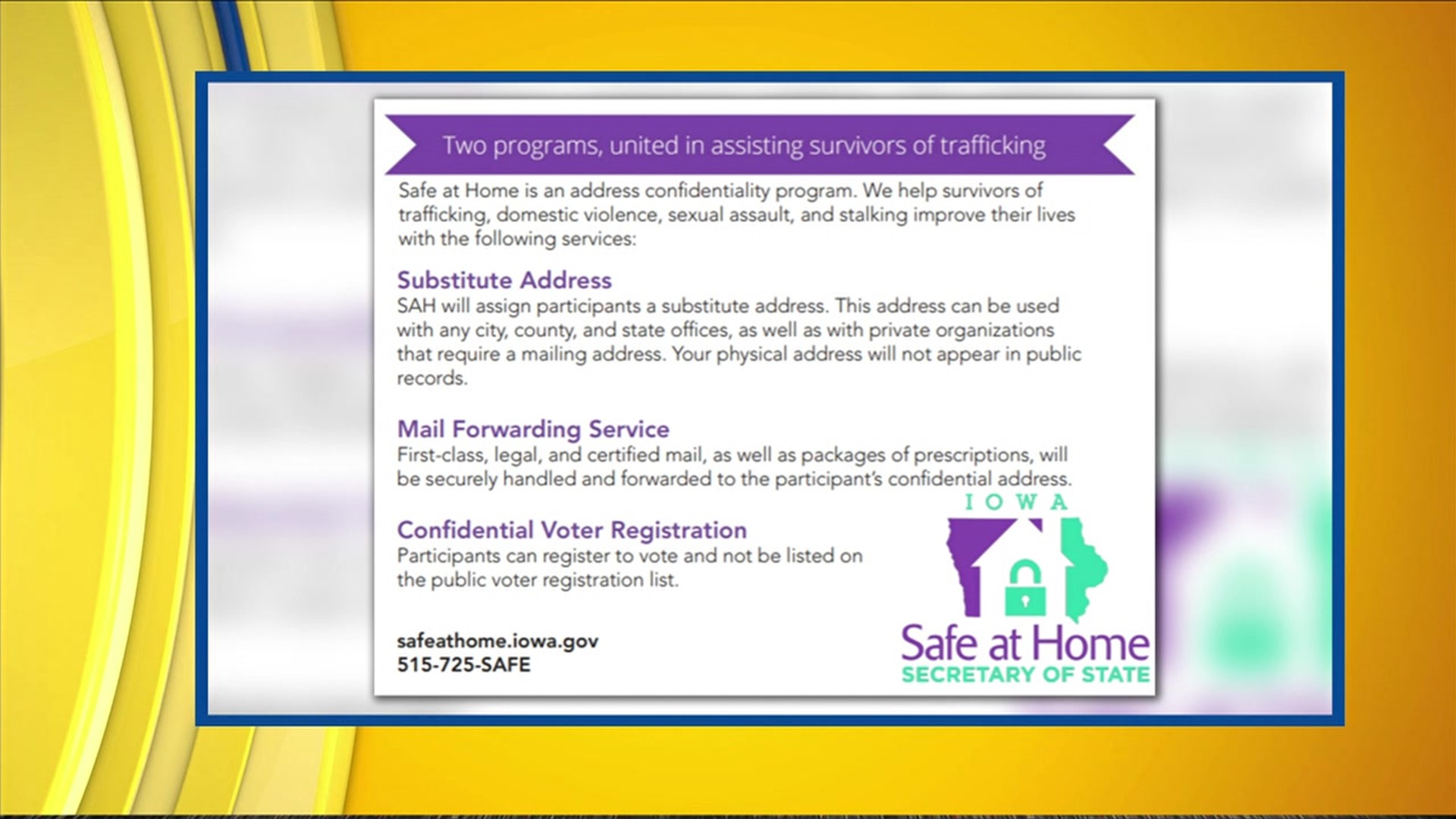 Safe at Home, an address confidentiality program