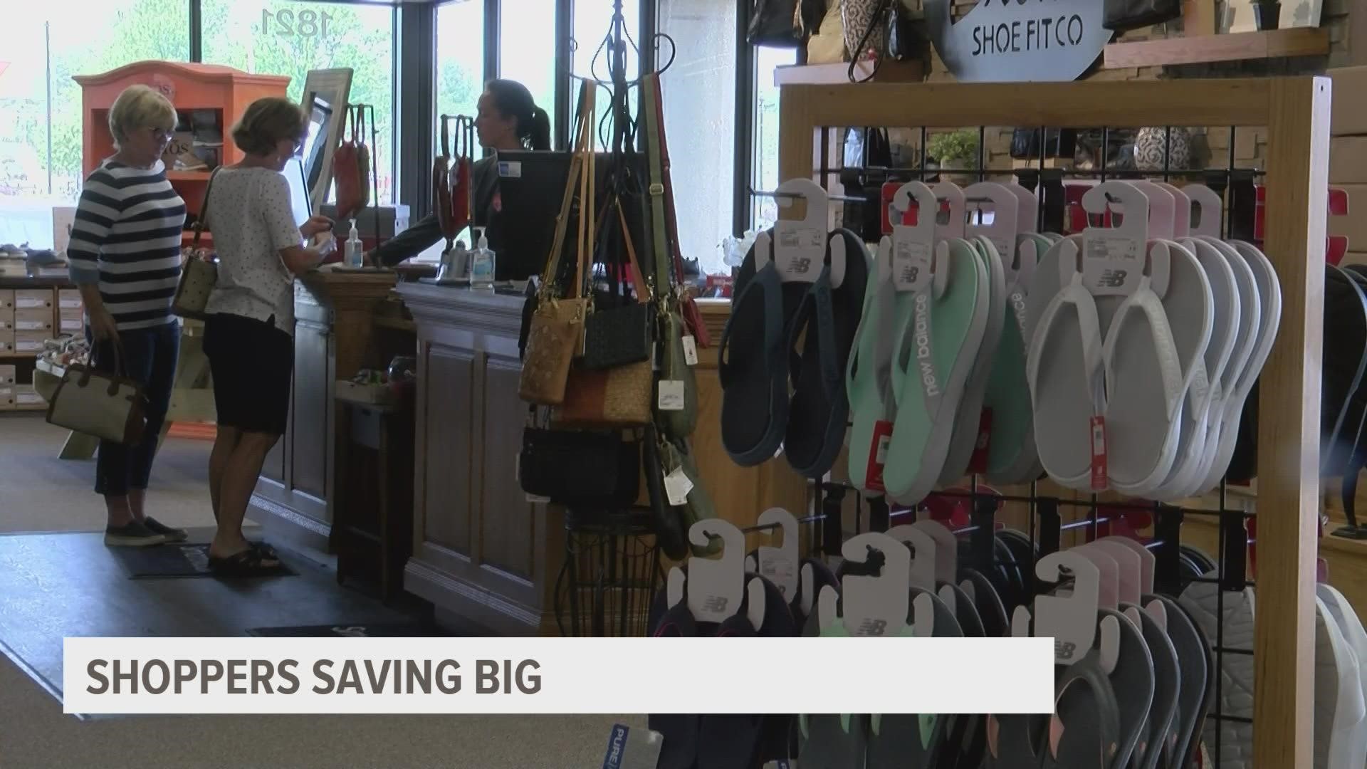Iowans get to skip the sales tax on shoes and clothes the first Friday and Saturday of August.