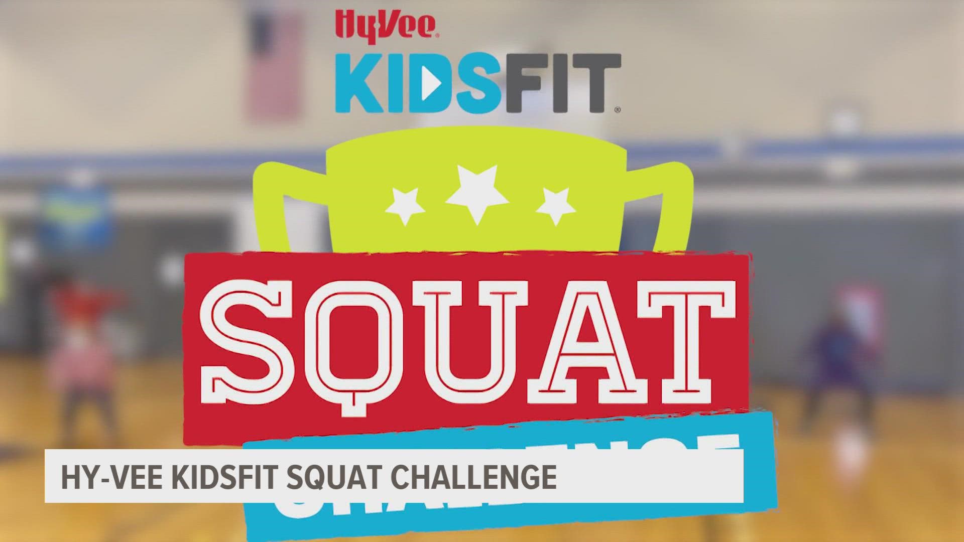 Hy-Vee KidsFit Squat challenge aims to help kids live a more active lifestyle.