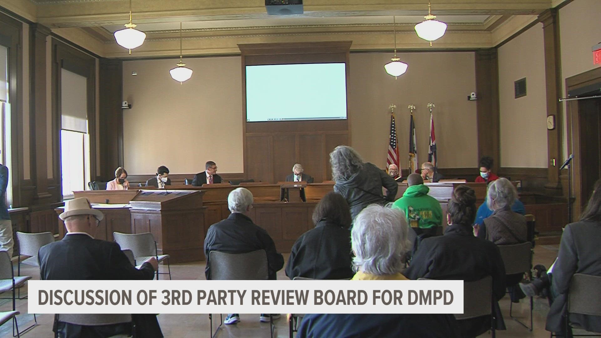 After Iowa Citizens for Community Improvement shared a video of what they say is DMPD using excessive force, Des Moines City Council set up a review meeting.