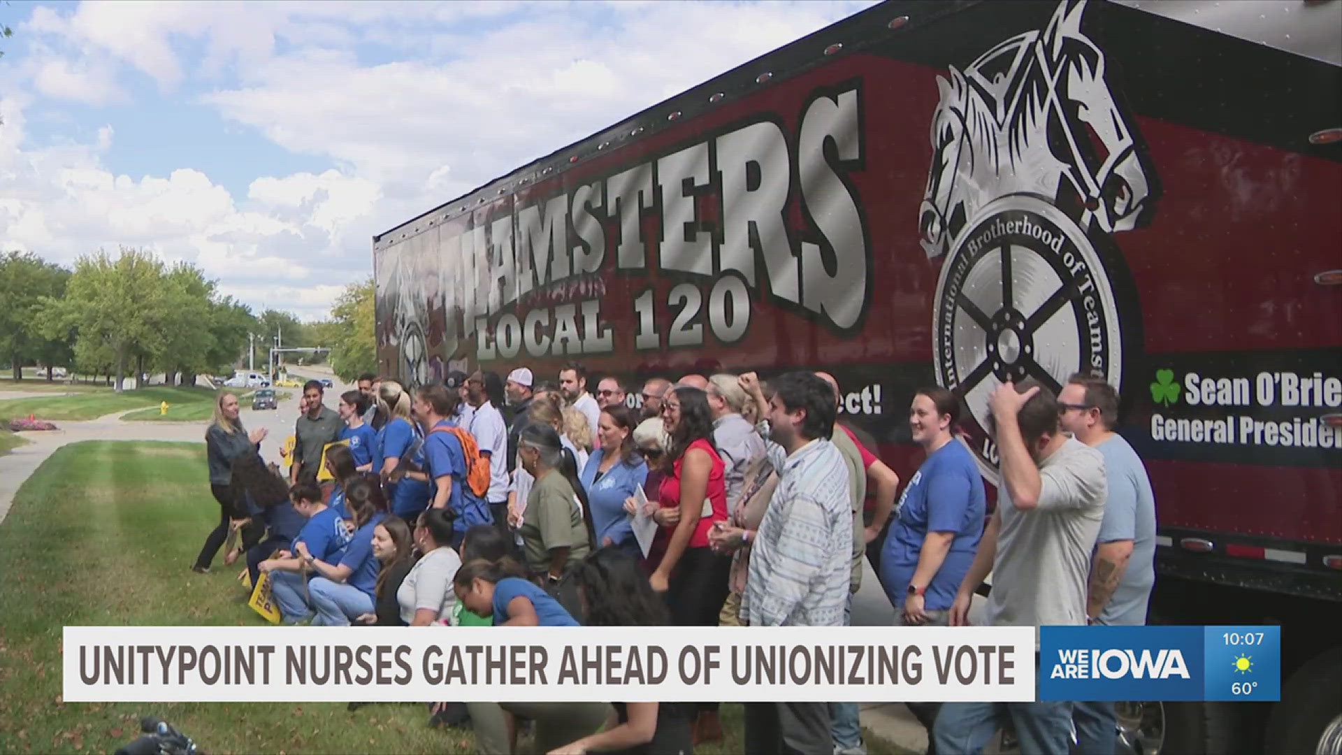 UnityPoint nurses protest ahead of unionization vote, image size:1920x1080