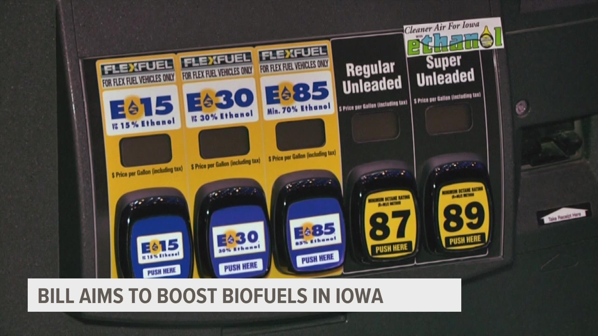 The bill requires gas stations to sell fuel with higher blends of ethanol unless they obtain an exemption.