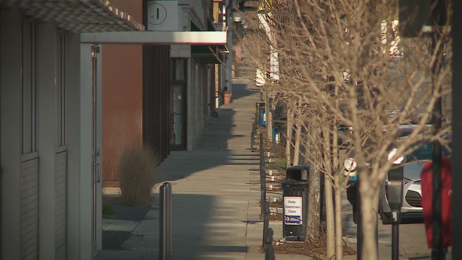 The streets of downtown Des Moines are emptier than they've been in recent memory due to the spread of COVID-19.