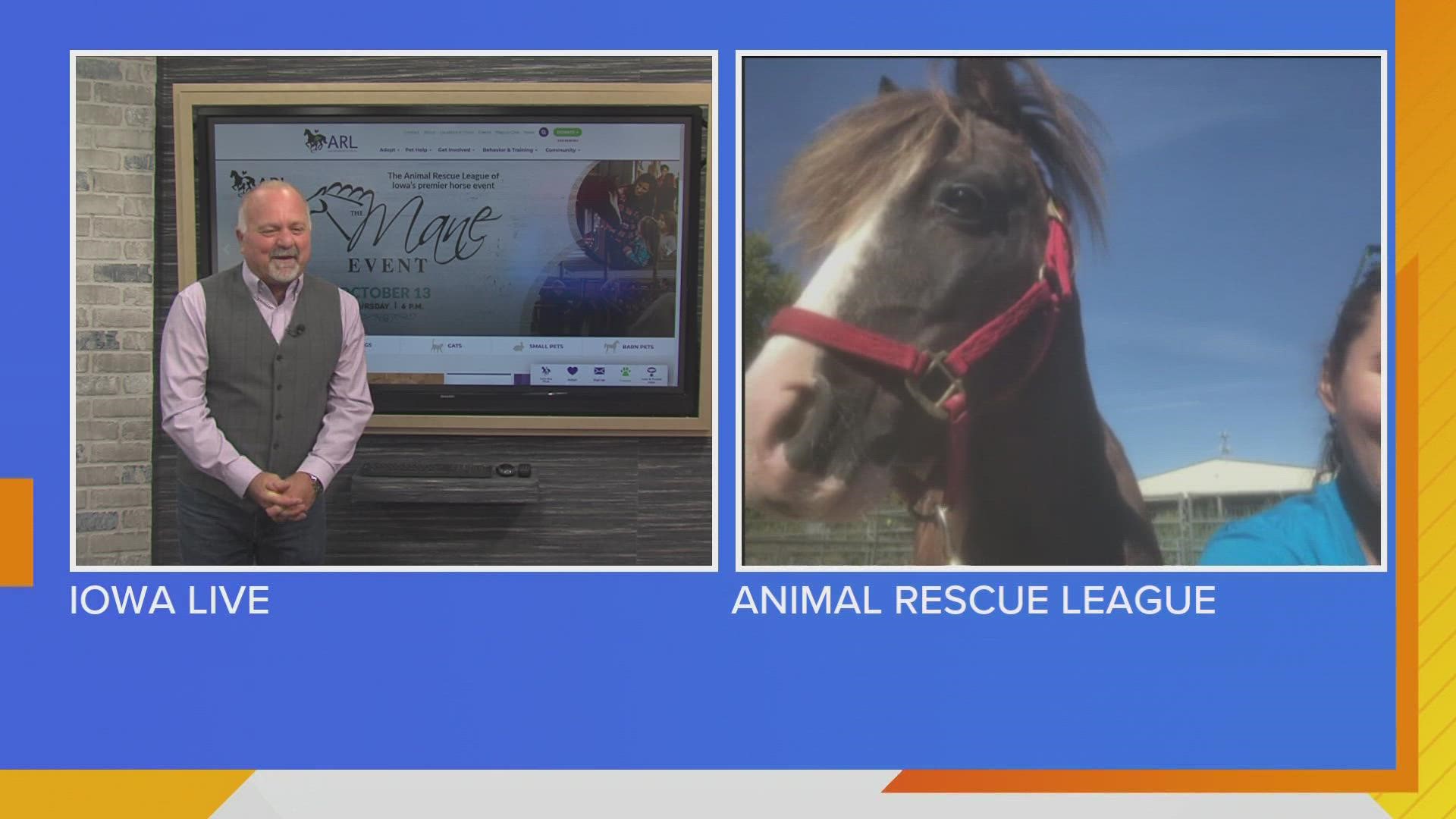 Emily Scholtec, ARL of Iowa, introduces you to TONY THE PONY, teaches about the Camp Purr Program to acquire barn cats & the Mane Event October 13th.