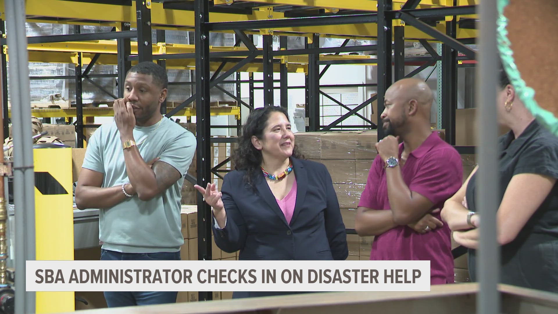 Guzman met with other businesses, such as some in Greenfield, which experienced a strong tornado earlier this year.