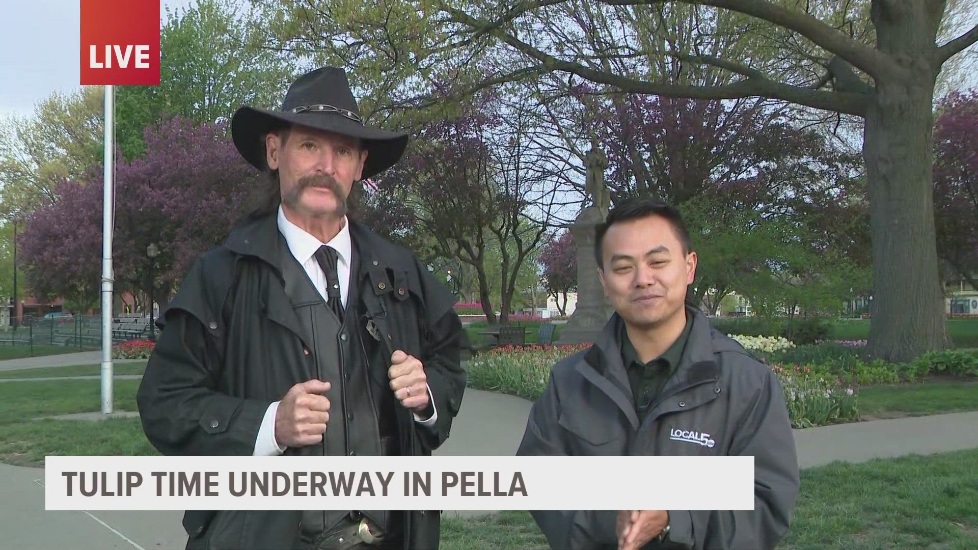 Local 5's Chenue Her headed out to Pella to get a glimpse at the behind-the-scenes action and meet the man portraying one of Pella's most famous residents.