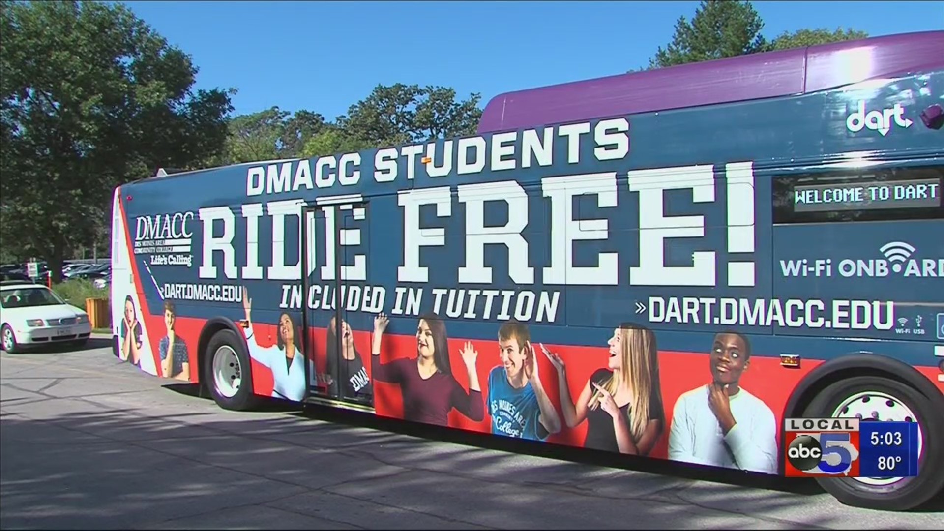 DMACC rides DART buses for free