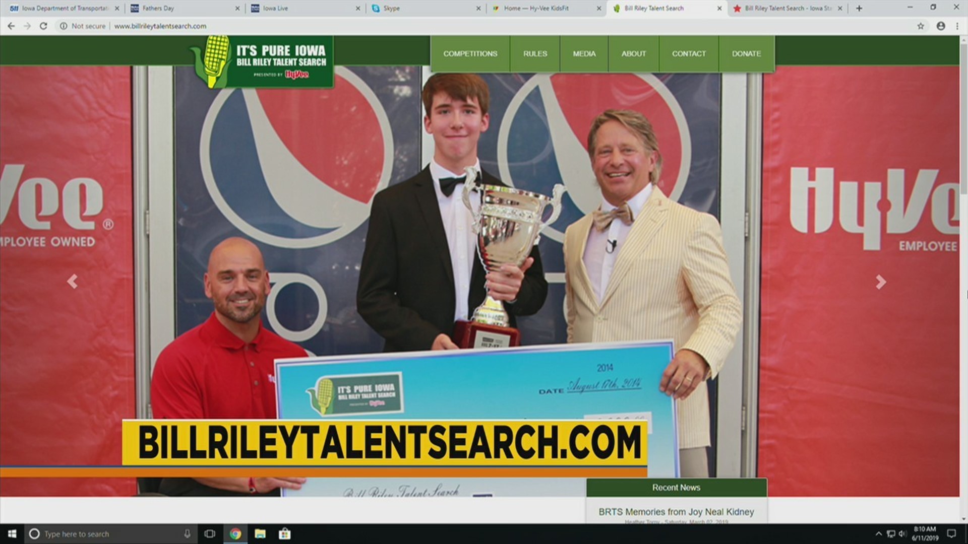 Bill Riley Talent Search with HyVee KidsFit