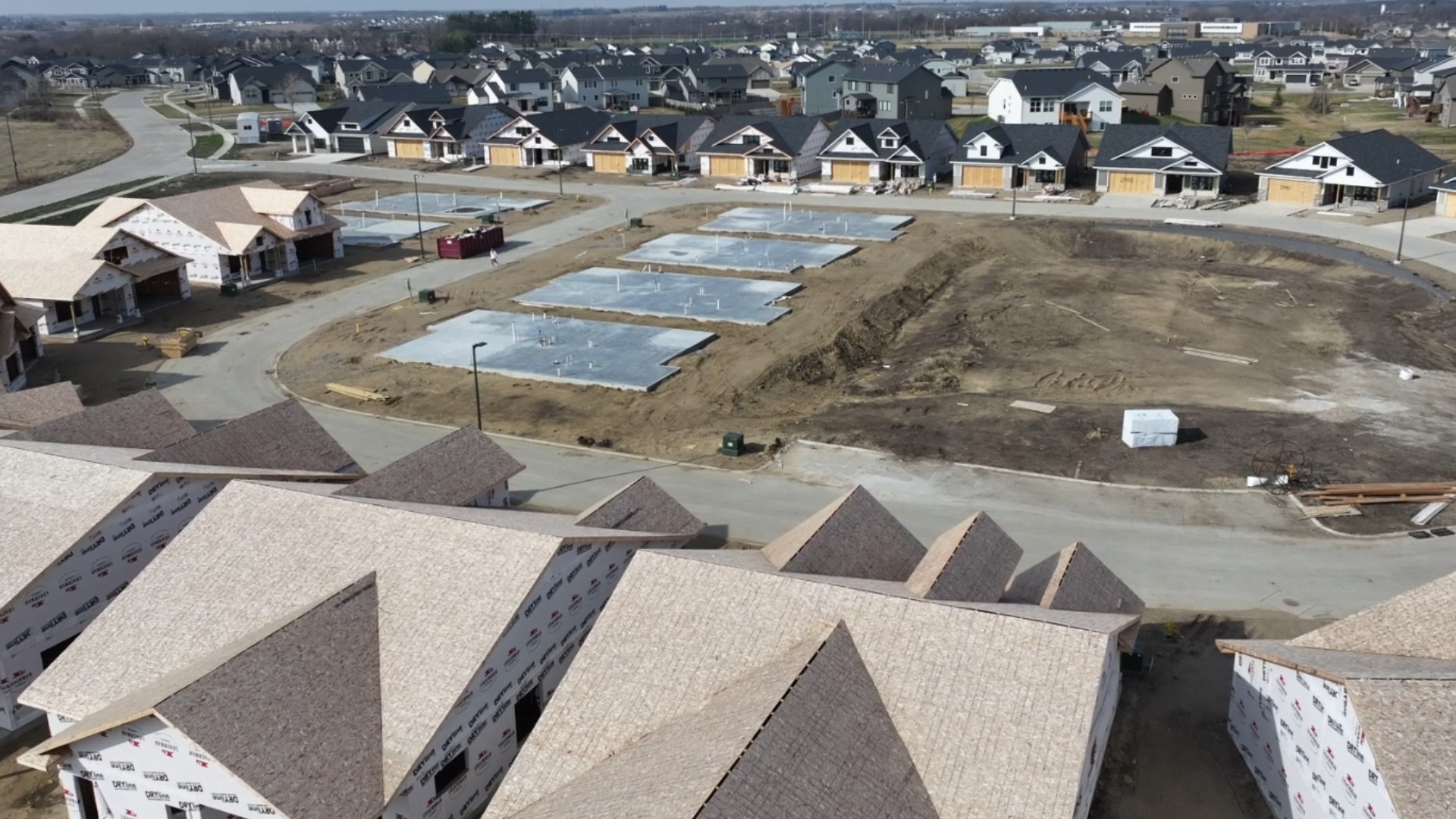 The Estates of Waukee were advertised as a 55+ housing community. But the developer of the project has applied, and since been denied, for its bankruptcy filings.