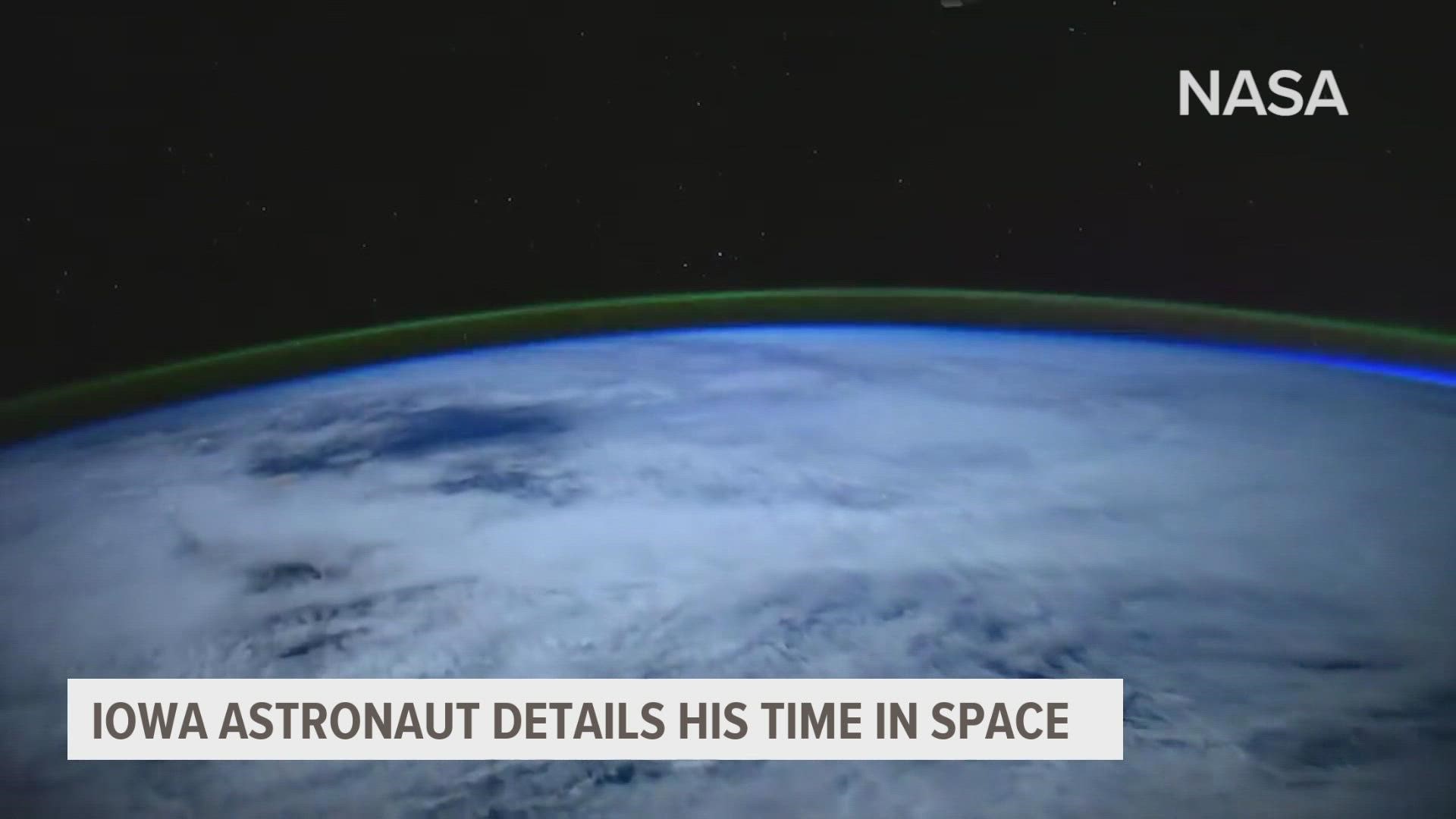 Iowa Astronaut explains what his time was like in space, and why he was there.