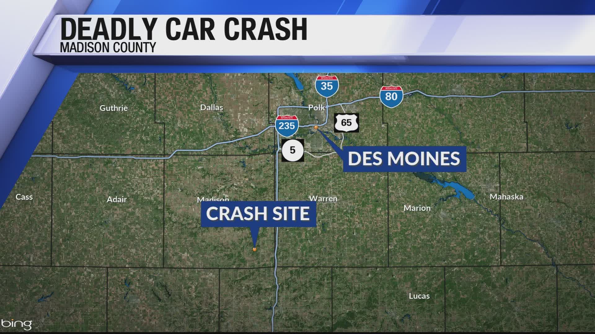 1 killed in singlevehicle crash in Madison County Tuesday night