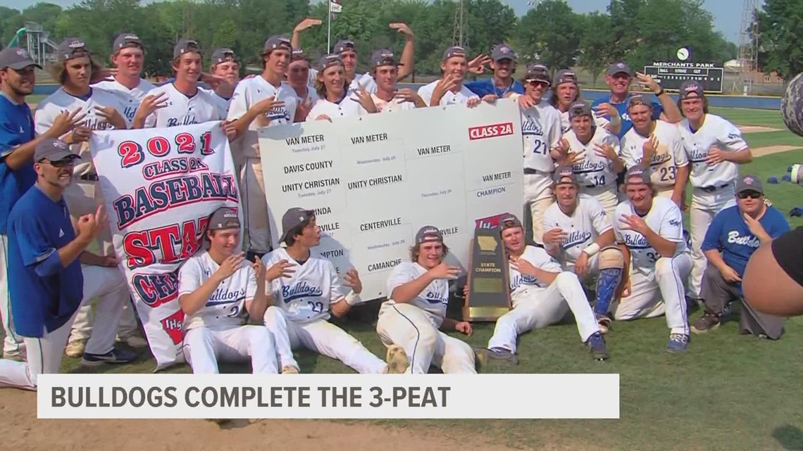 Van Meter baseball completes the 3peat for Class 2A crown, St. Albert