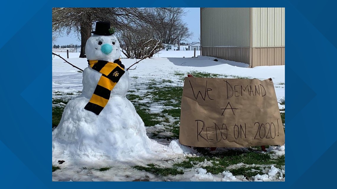 Take a look at the April snow across Iowa