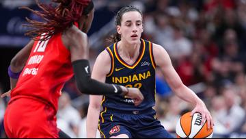 Caitlin Clark celebrates Pacers' thrilling comeback win over the Knicks |  weareiowa.com