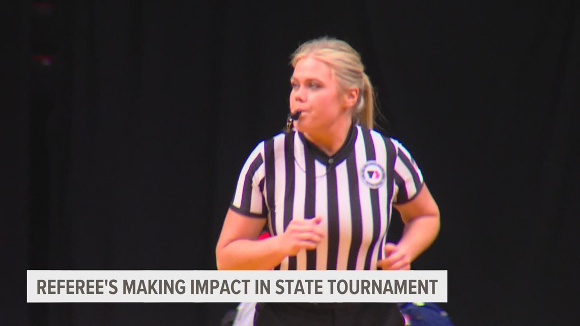 On the biggest stage, stands only one female referee in the IGHSAU