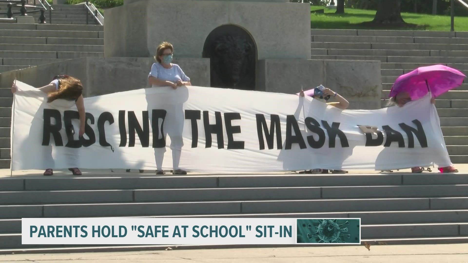 Under current Iowa law, mask mandates in schools are illegal.