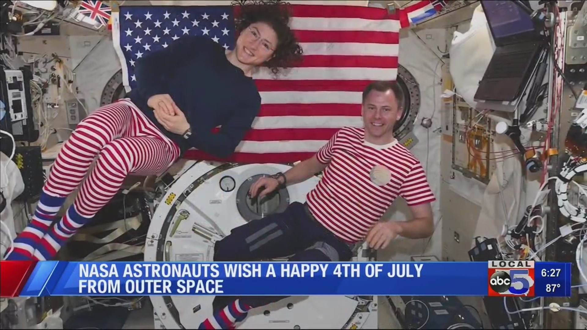 NASA astronauts tweet out happy 4th of July from space