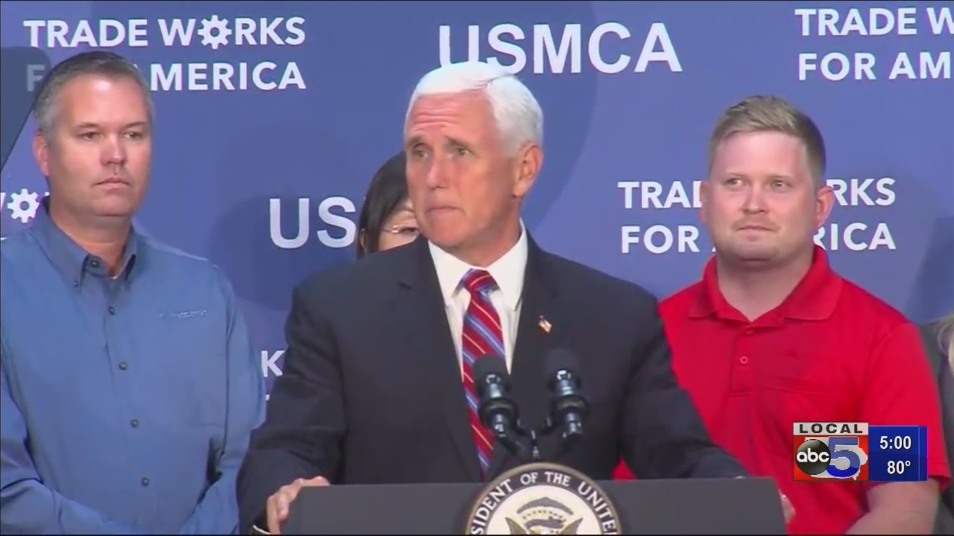 VP Pence urges Congress to pass USMCA during Iowa visit