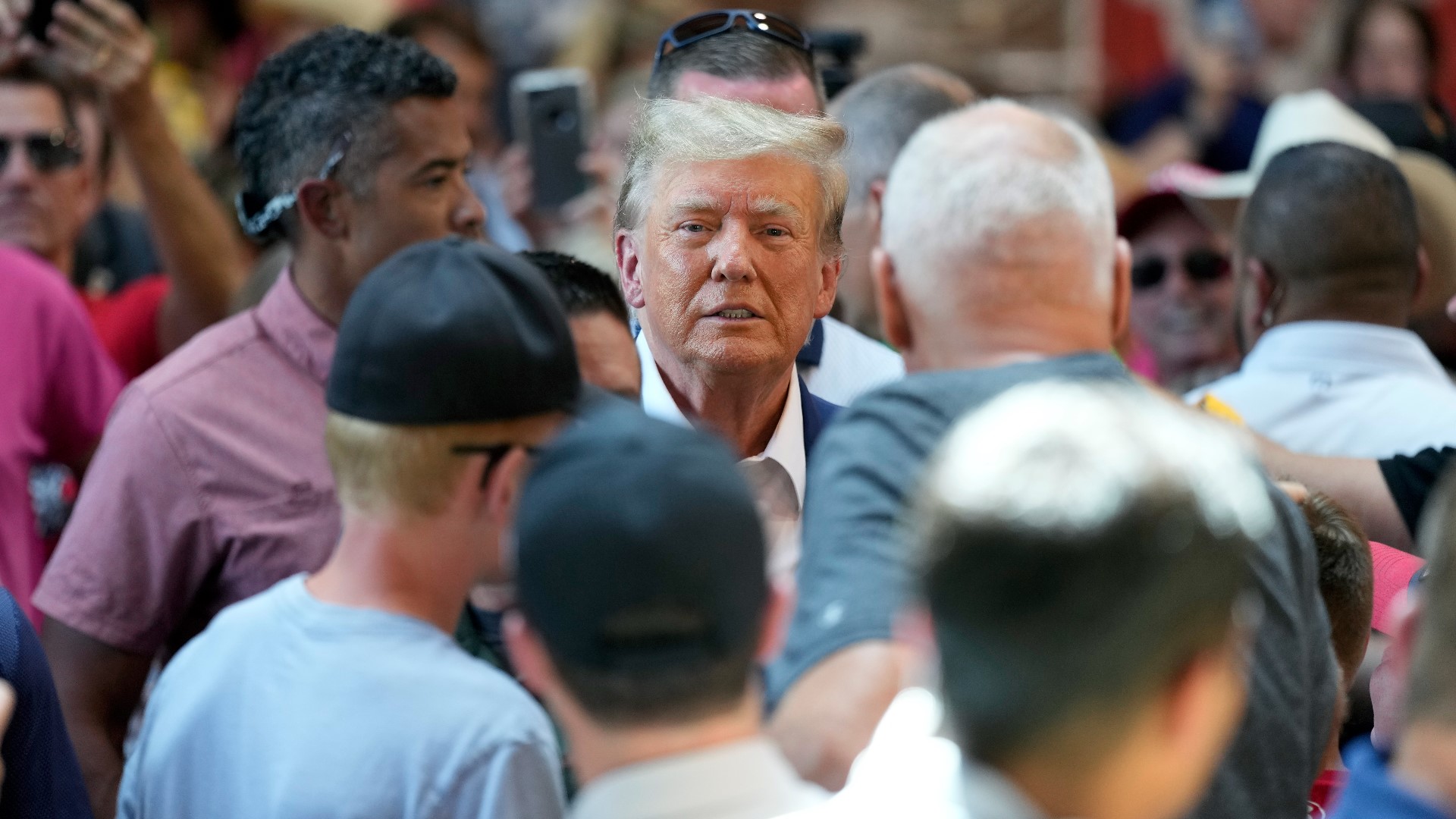 Trump last attended the Iowa State Fair in August 2023.