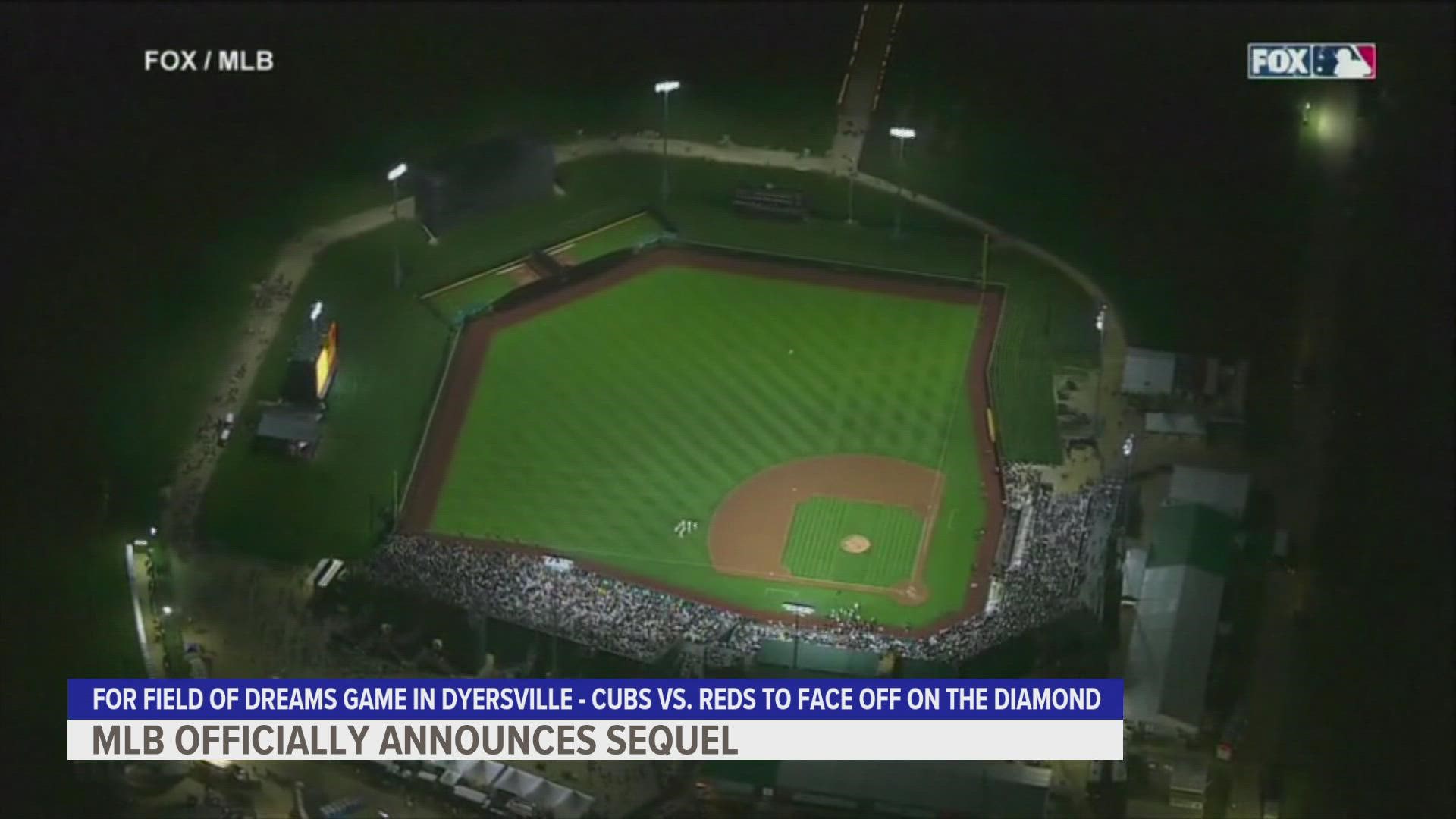 The Chicago Cubs and Cincinnati Reds are set for an Aug. 11, 2022 matchup in Dyersville.