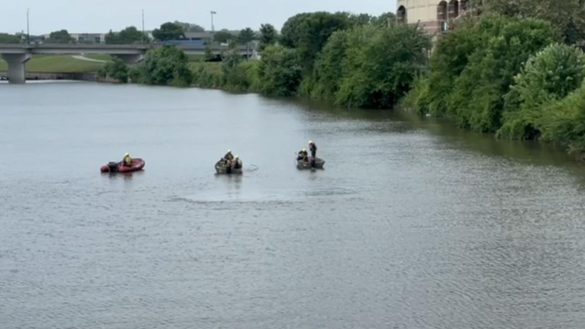 The body was found where the Raccoon River and Des Moines River meet.