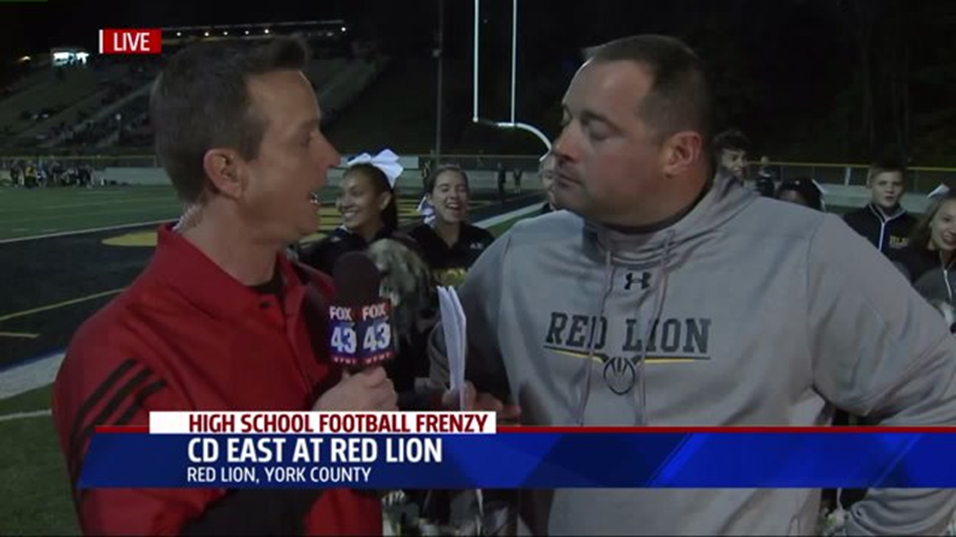 HSFF `Game of the Week` Jesse Shay Red Lion Coach interview