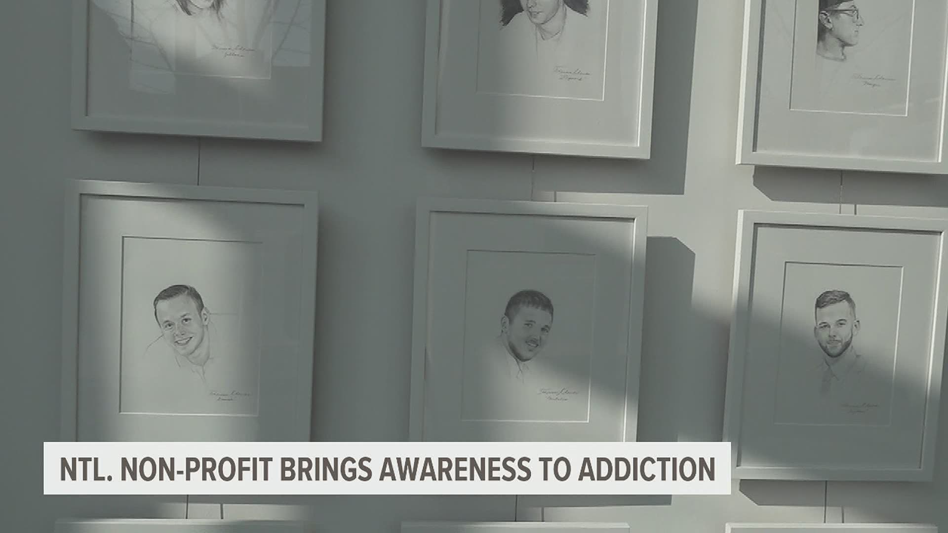 The national non-profit "INTO LIGHT," will be displaying an exhibit of 32 portraits in downtown Lancaster to bring awareness to addiction and erase its stigma.