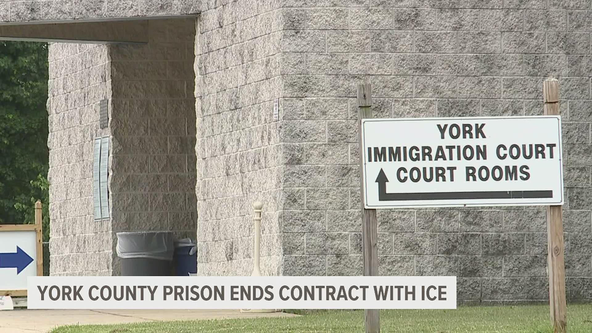 York County Prison will no longer house immigration detainees after officials couldn’t reach a deal with U.S. Immigration and Customs Enforcement (ICE).