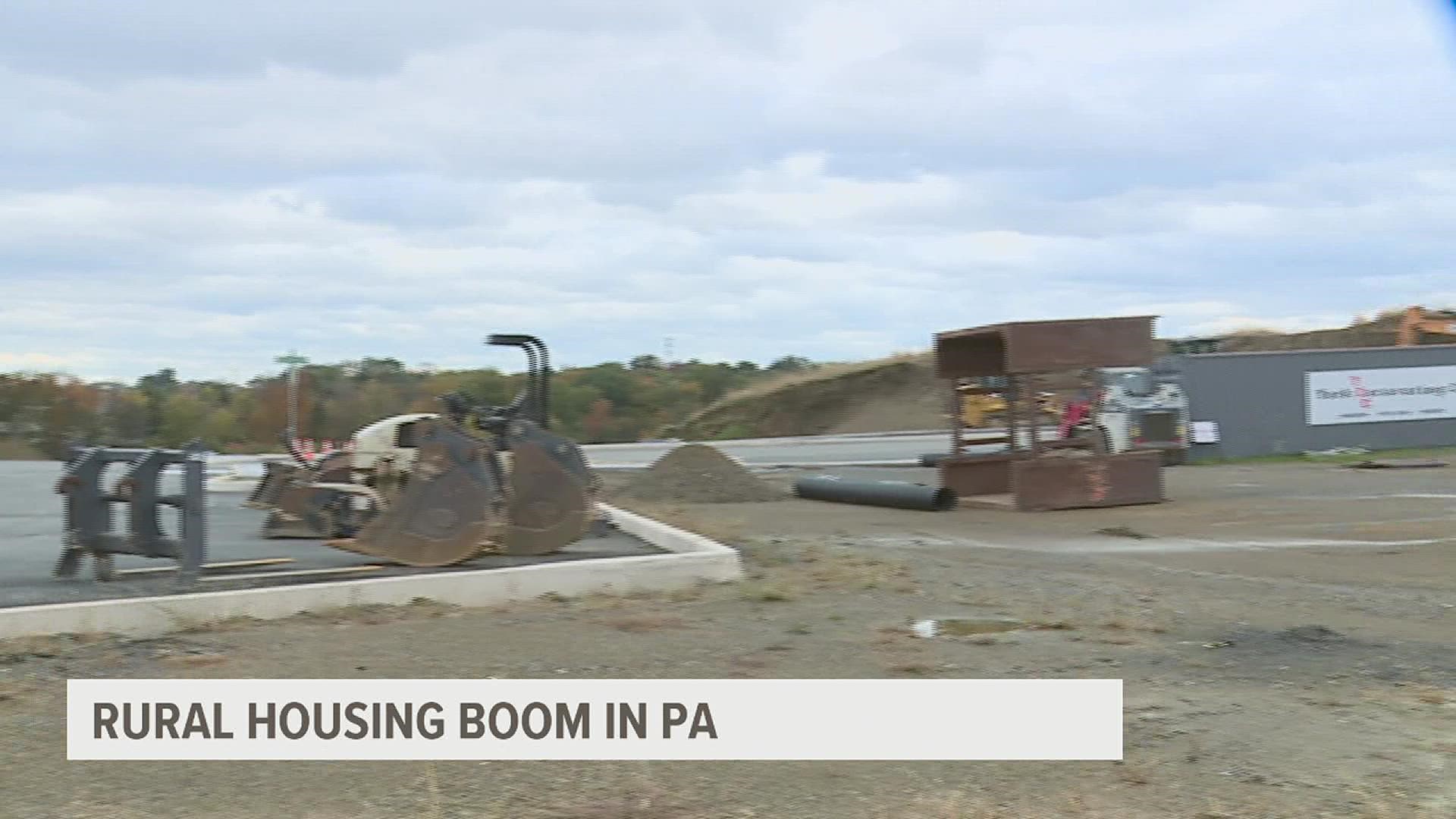 Parts of Pennsylvania are seeing a housing boom, according to an analysis by the Center for Rural Pennsylvania.