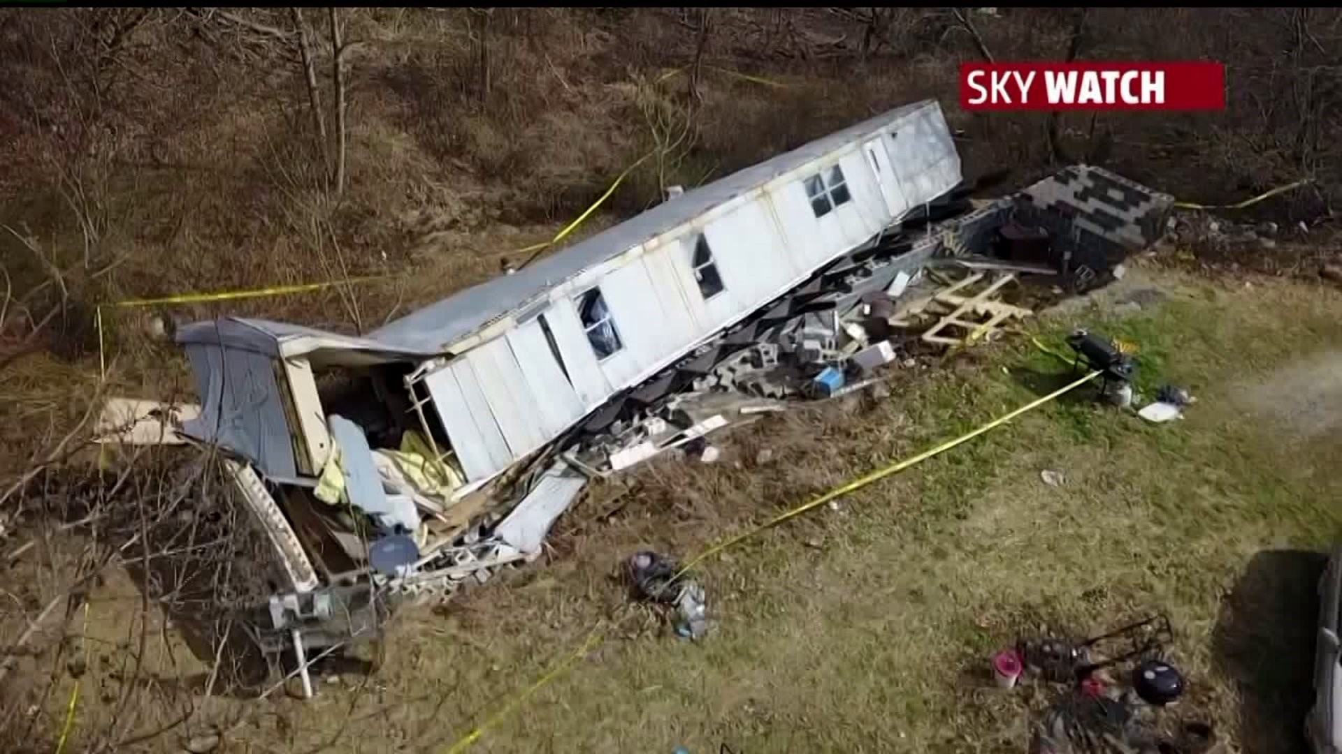 Lower Windsor TWP mobile home in creek 5pm