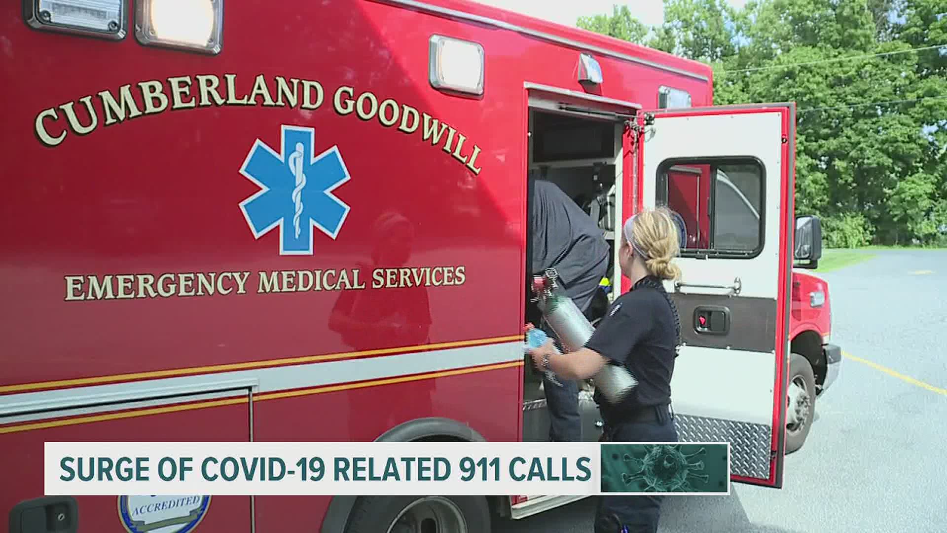 EMTs seeing surge in COVID-19 calls