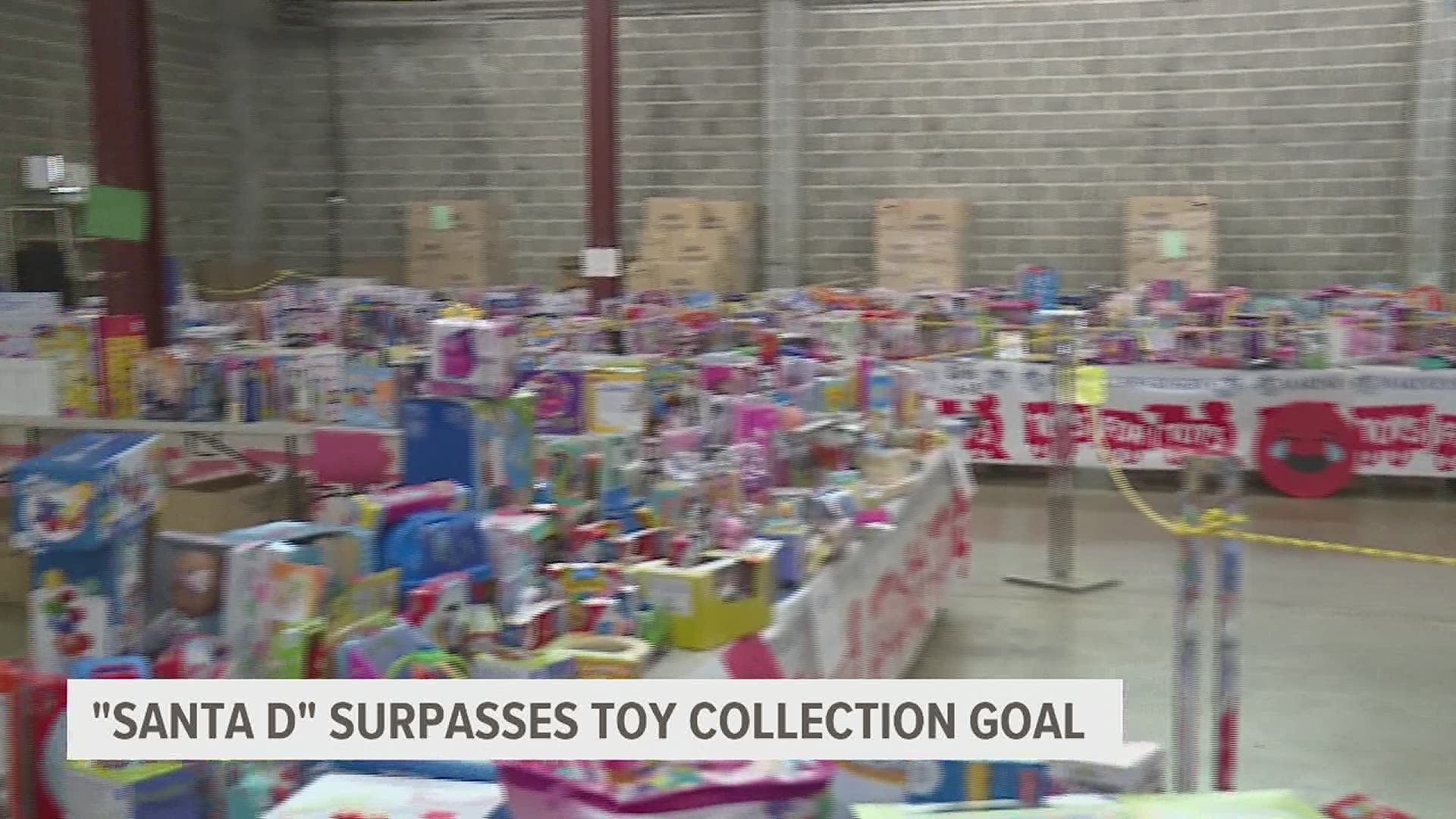 Over 9,200 toys and stocking stuffers were collected this year.