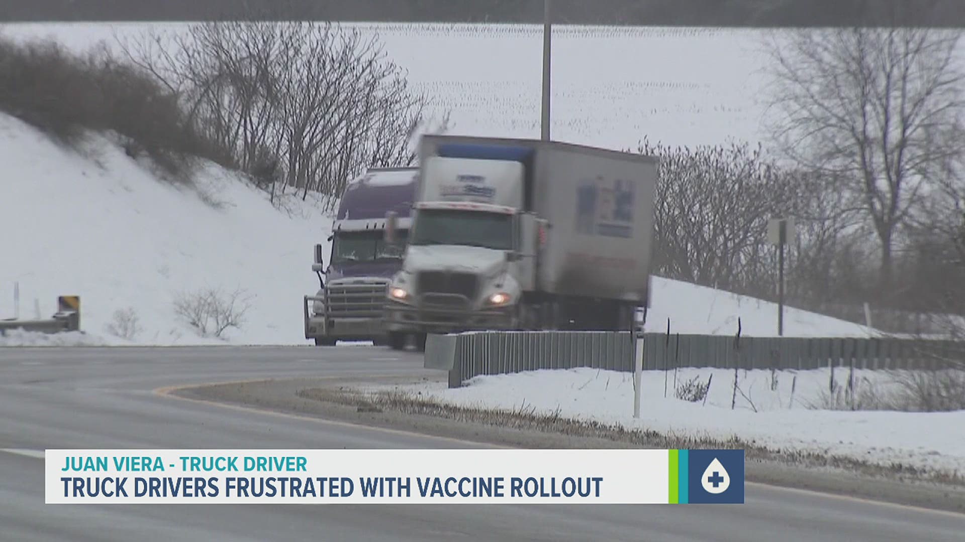 "We are out there, day in and day out, risking our lives just to keep America running. and we can't get the vaccine."
