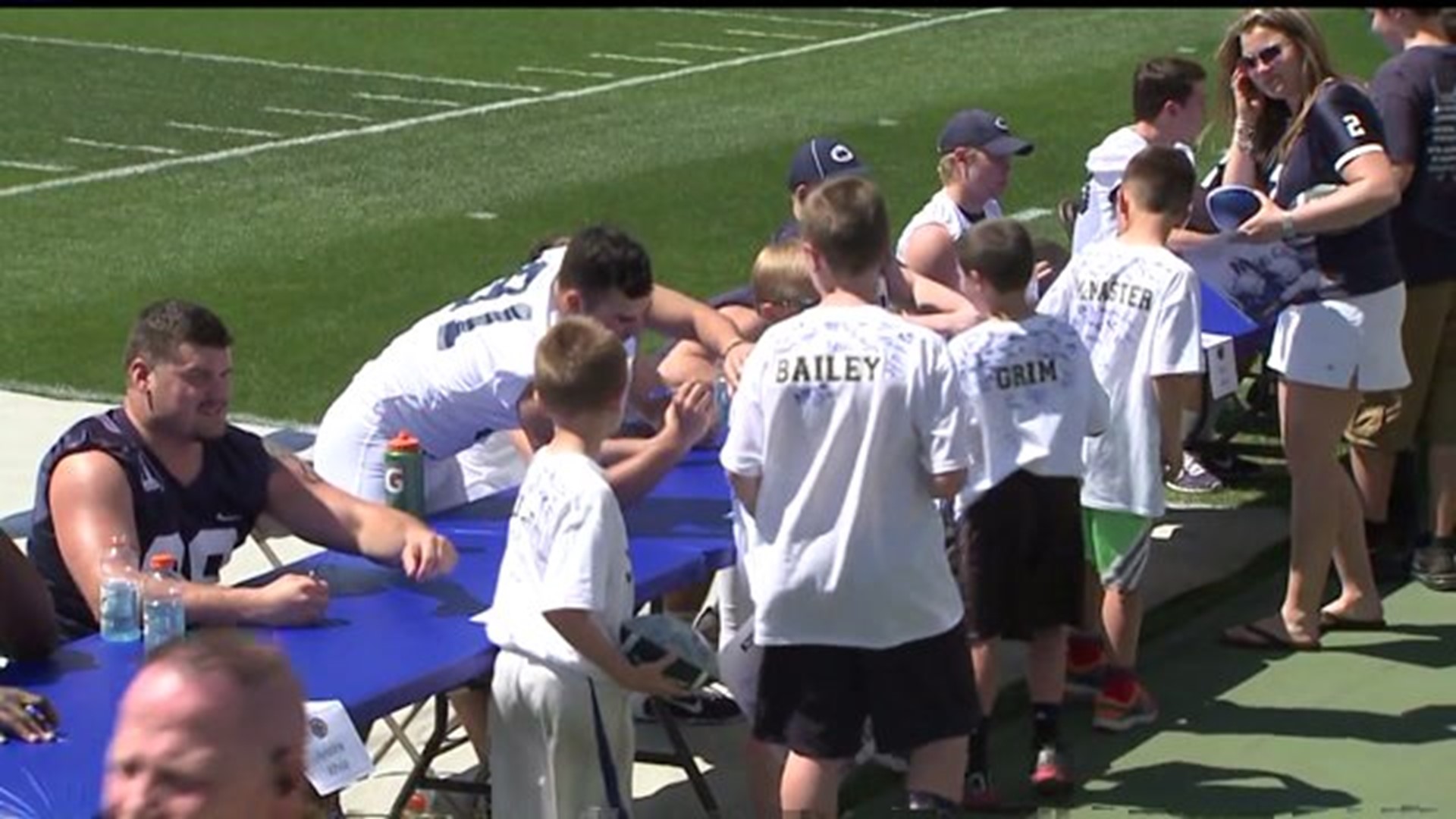 PSU Players Meet Fans Before Blue White Game