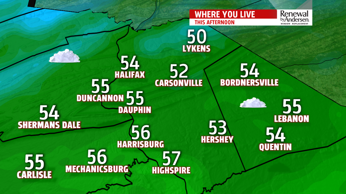 Very mild and breezy for Friday with a few isolated showers possible ...