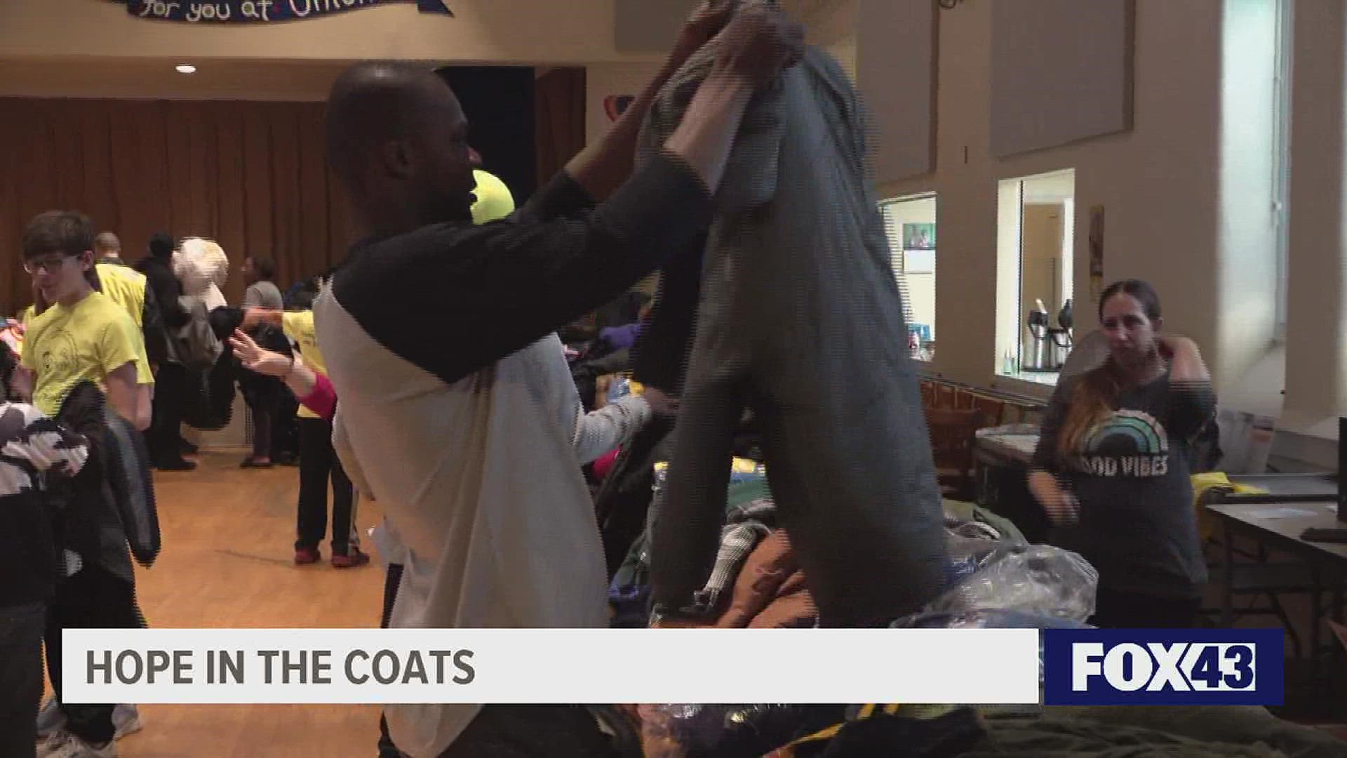 A non-profit in York is giving the gift of warmth this winter. Volunteers collected and handed out hundreds of coats Saturday afternoon.