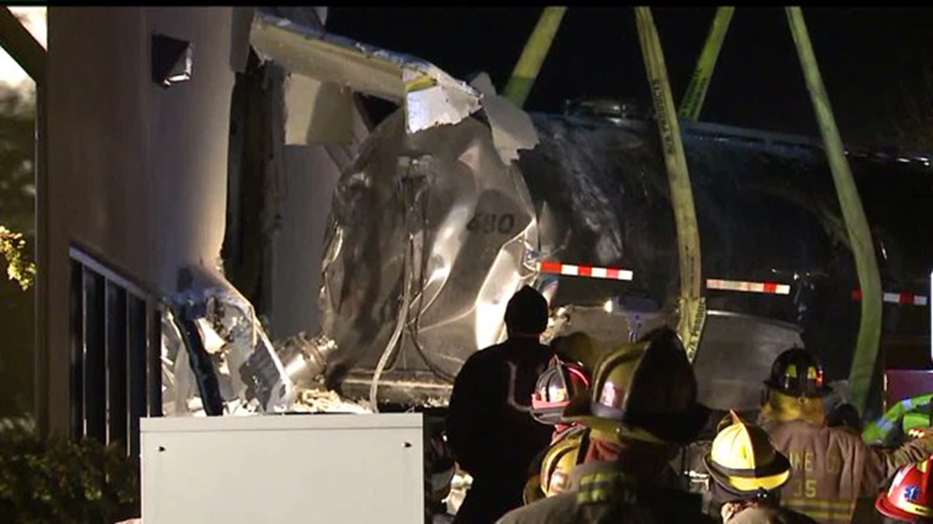 At least 1 person dead after tractor trailer crashes into medical building