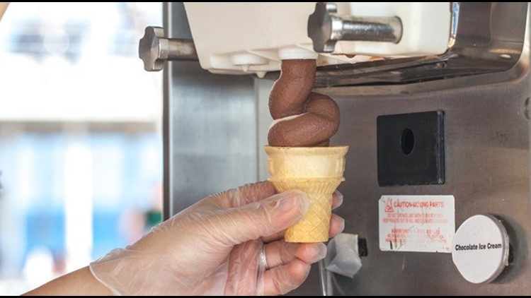 Chocolate ice cream machine sale