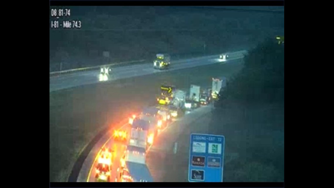 Overturned tractor trailer cleared after causing congestion on ...
