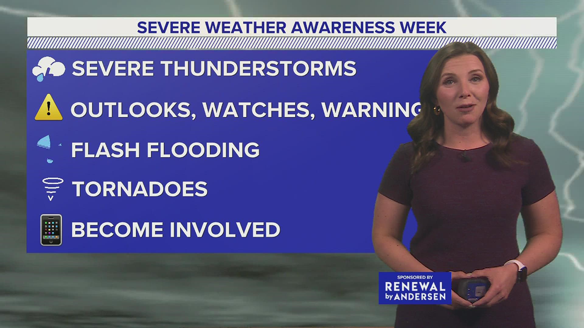 The National Weather Service and PEMA use the week to educate people on different types of severe weather and how to stay safe.